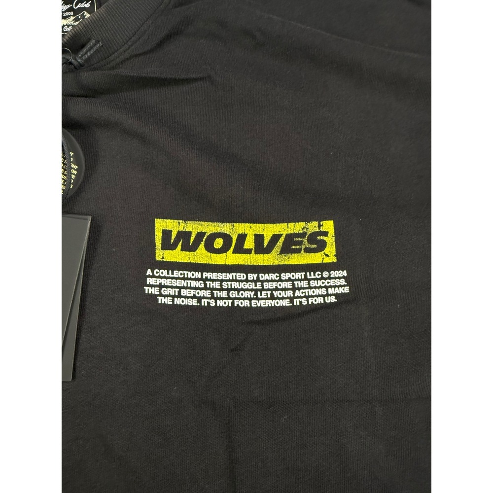 Darc Sport Wolves Club Premium Vintage T-Shirt Black Large 2024 Collection